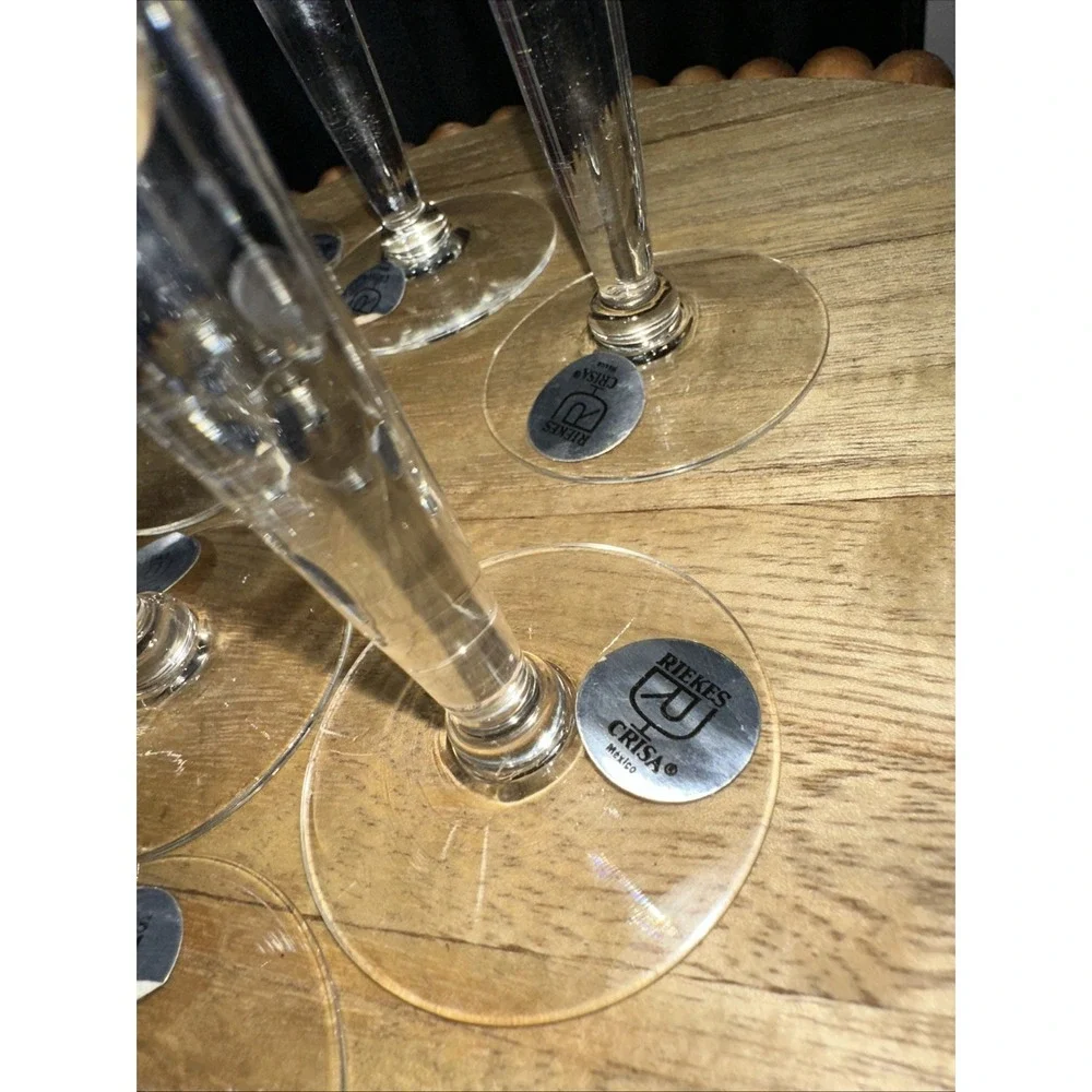 Elegant Hand Blown Shot Glasses (Made In Mexico) Original Label